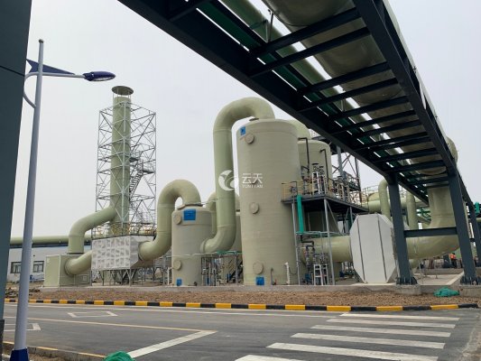 填埋場(chǎng)廢氣處理系統(tǒng)(風(fēng)管及設(shè)備材質(zhì):玻璃鋼)